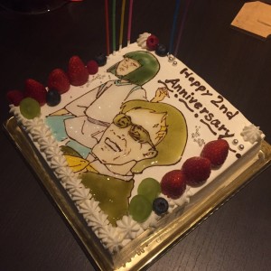 2周年ケーキ